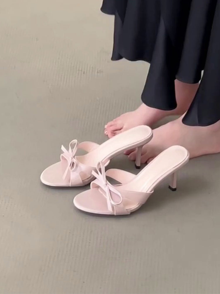 Scarpe donne rosa con bow