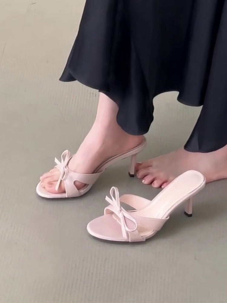 Scarpe donne rosa con bow
