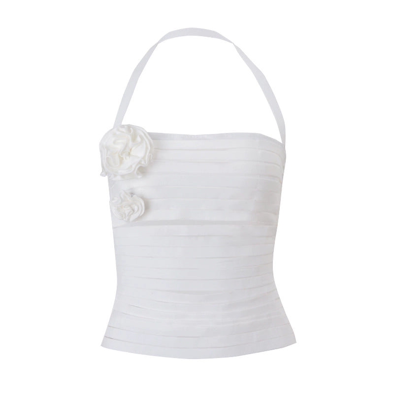 Top donna in cotone, modelli all'ultima moda, fiori, slim fit, cintura, design europeo, tendenza stagione