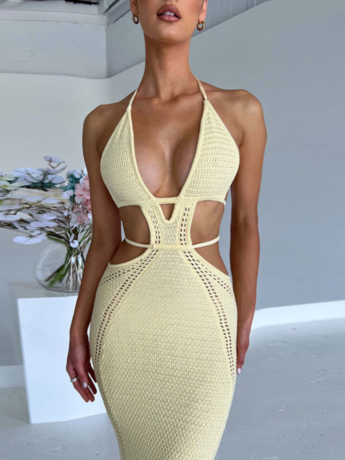 Donna Europa V-Neck Abito da Donna