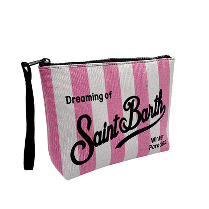 Pochette Retrò SAINT BARTH – Righe Rosa - Ibiza Shop