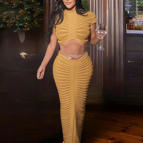 Sexy Knitted Set Abito Donna