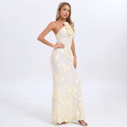 Vestito donna elegante senza maniche e scapolare, autunno 2025, collezione donna