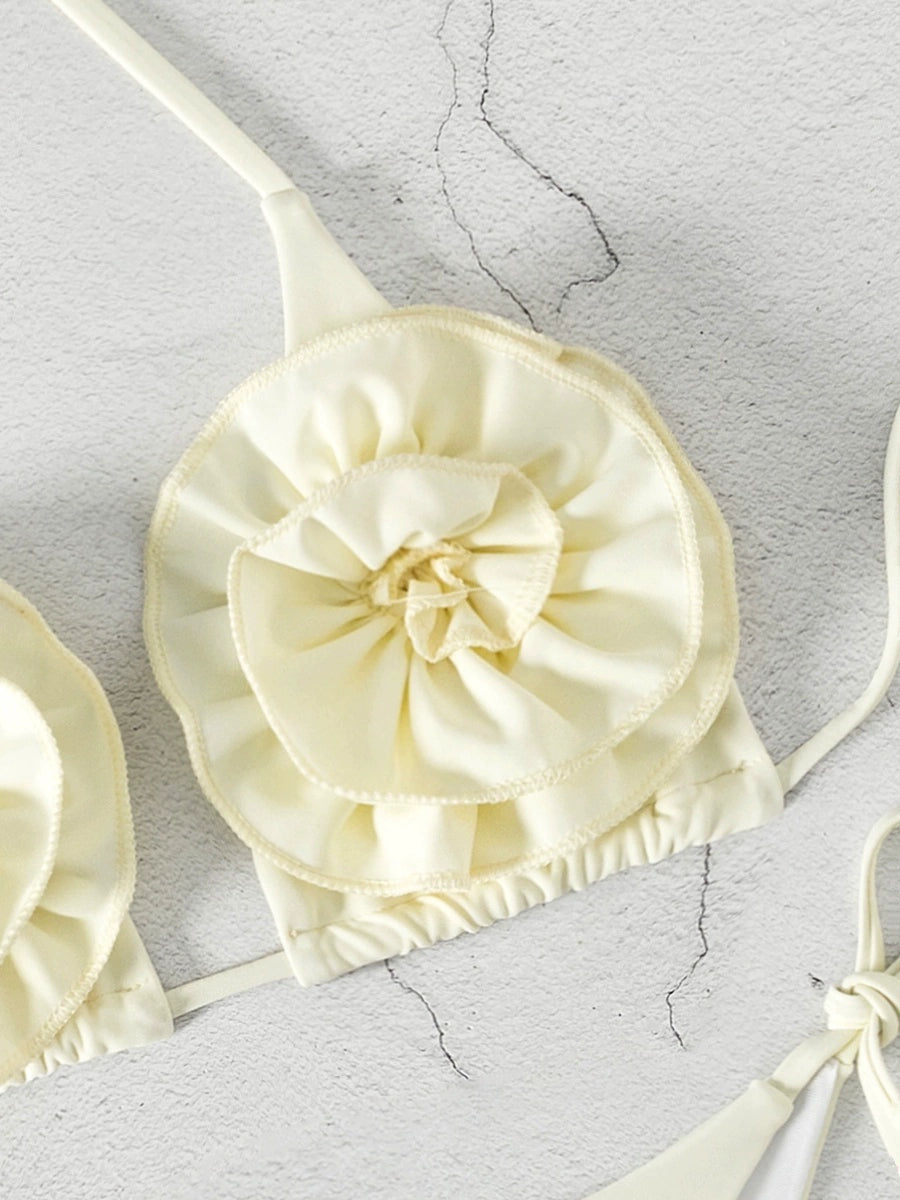 Bikini triangolare donna, costume da bagno in stile triangolare, comodo e elegante