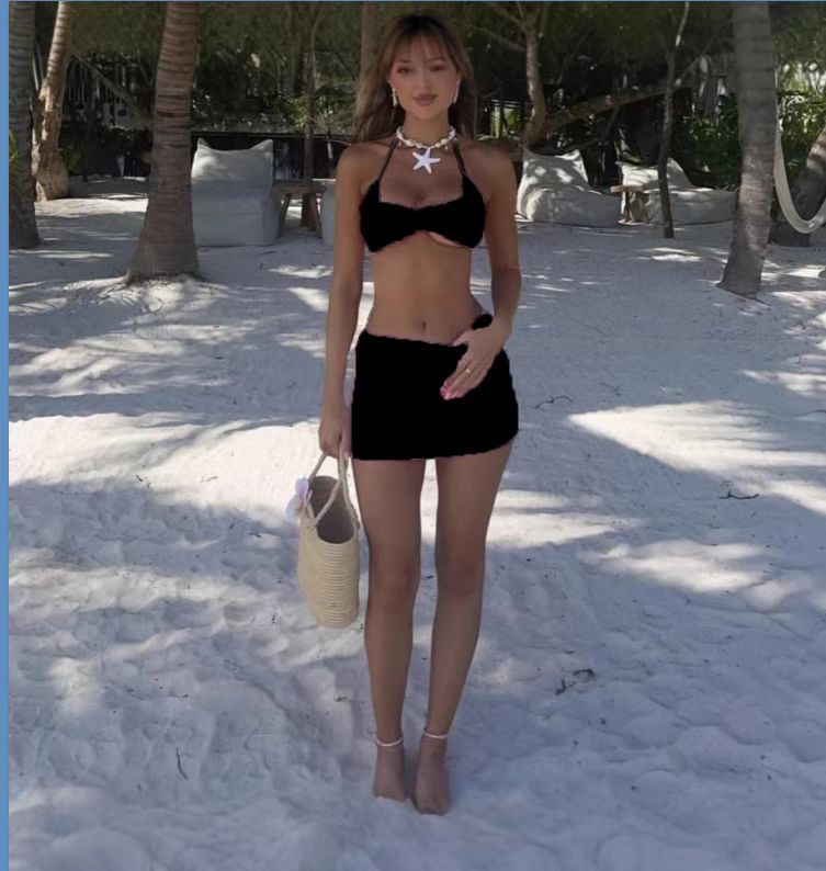 Costume da spiaggia LF25001 in tessuto